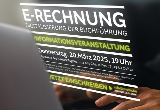 Die MSVO lädt ein: E-Rechnung & digitale Buchführung! 